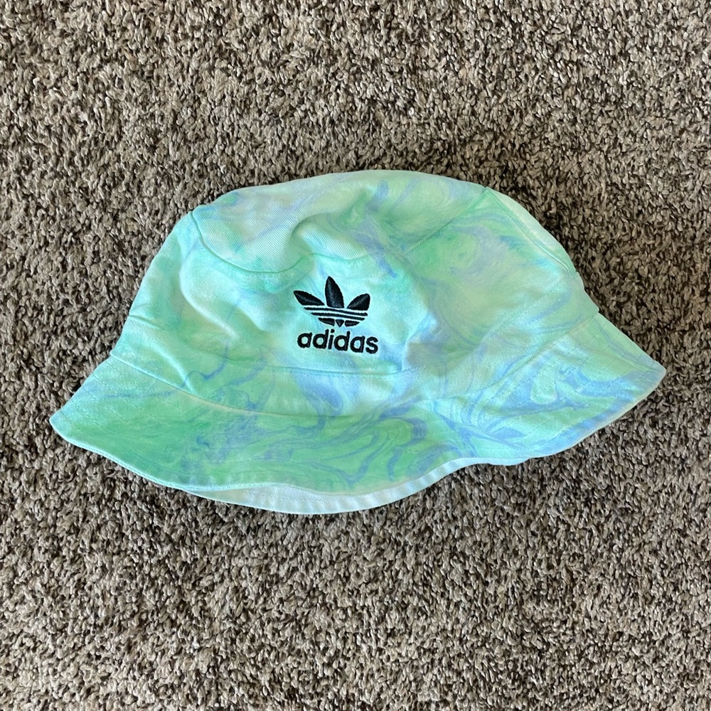 Adidas Green Tie-Dye Bucket Hat